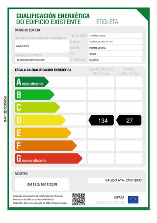 Alquilo oficina 72 m2 céntrica Pontevedra ciudad