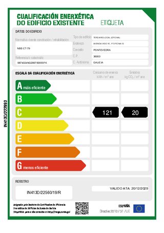 Alquilo oficina 40 m2 céntrica Pontevedra ciudad