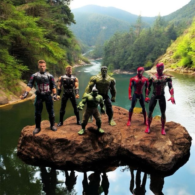 Set 5 action figures Marvel