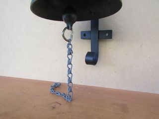 Campana entrada bronce hierro 43 cms