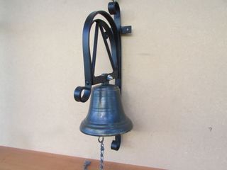 Campana entrada bronce hierro 43 cms