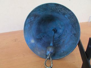 Campana entrada bronce hierro 43 cms