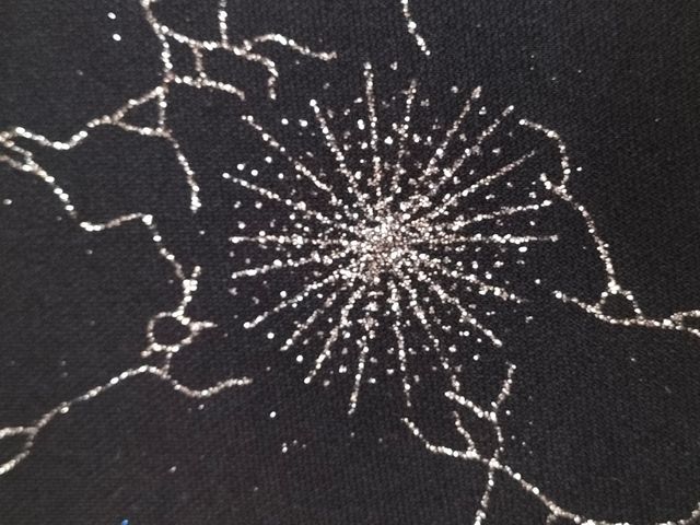 Borsetta elegante in tessuto ed ecopelle nera