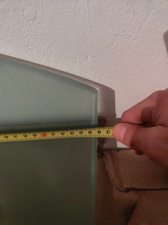 Encimera lavabo de cristal