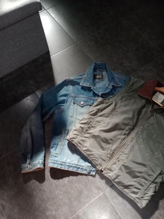 Cazadora vaquera dos piezas,casi nueva