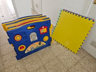 PARQUECITO INFANTIL MODULAR CON SUELO PUZZLE