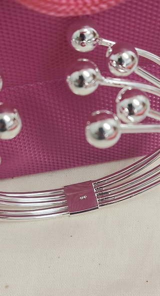 Brazalete de bolas plata 925