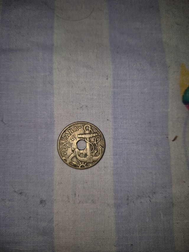 Moneda 50 céntimos españoles 1949