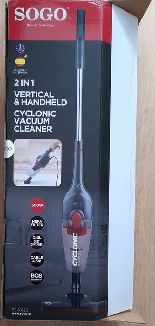 Aspirador ciclónico de mano y vertical