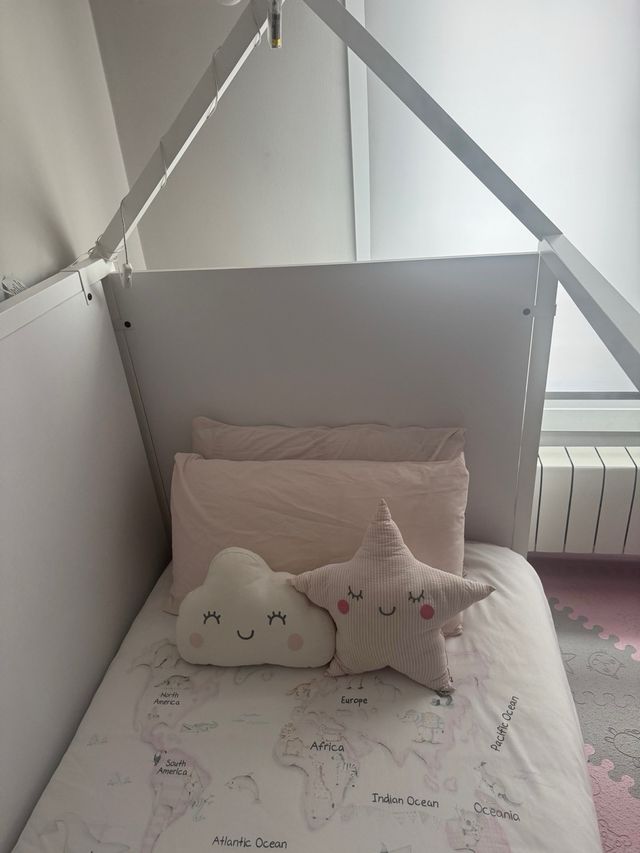 Cama montessori 90x190 blanca