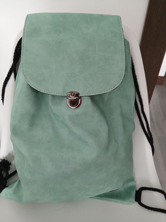 Mochila verde turquesa