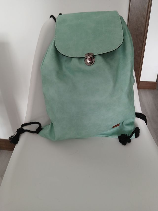 Mochila verde turquesa