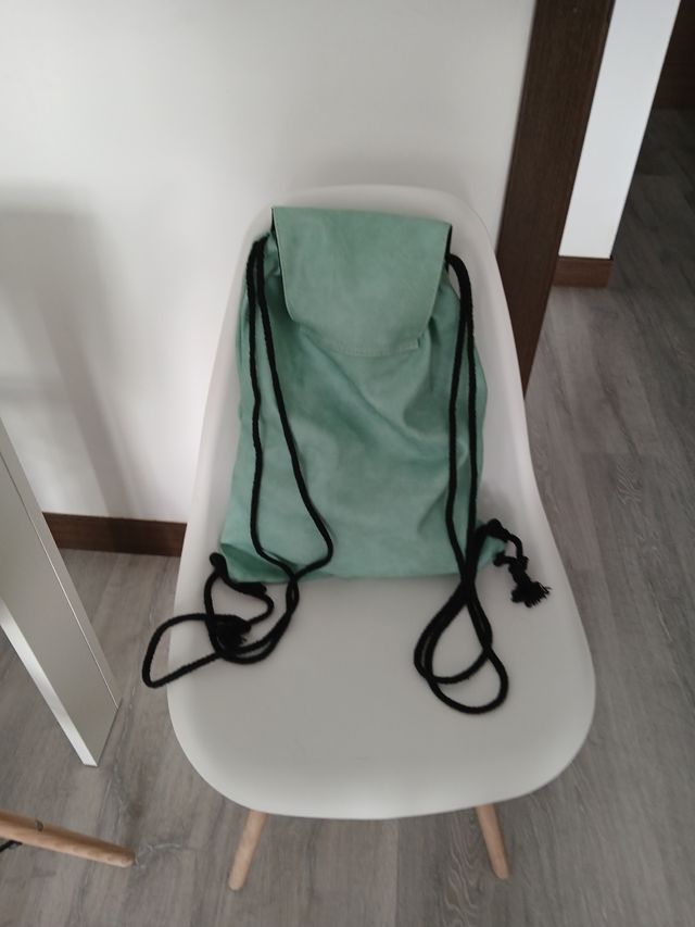 Mochila verde turquesa