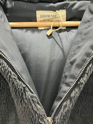 Chaquetón de pelo para niña