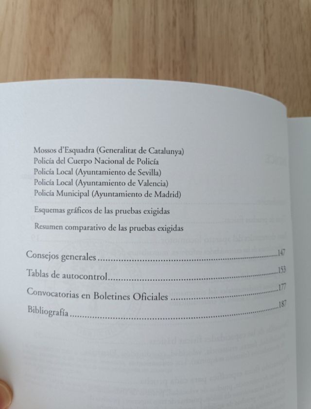 Preparación de pruebas físicas