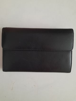 Cartera monedero de piel