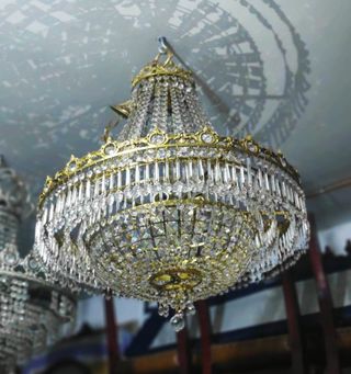 Dos Lámparas de cristal de strass