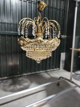 Dos Lámparas de cristal de strass
