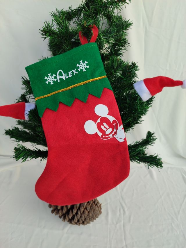 Calcetín, bota navidad para árbol