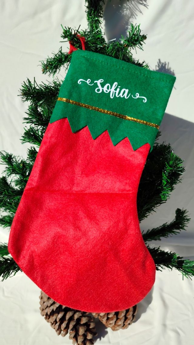 Calcetín, bota navidad para árbol