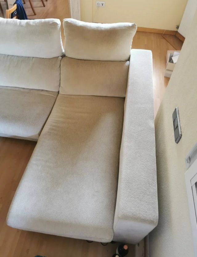 Sofá Chaise Longue blanco