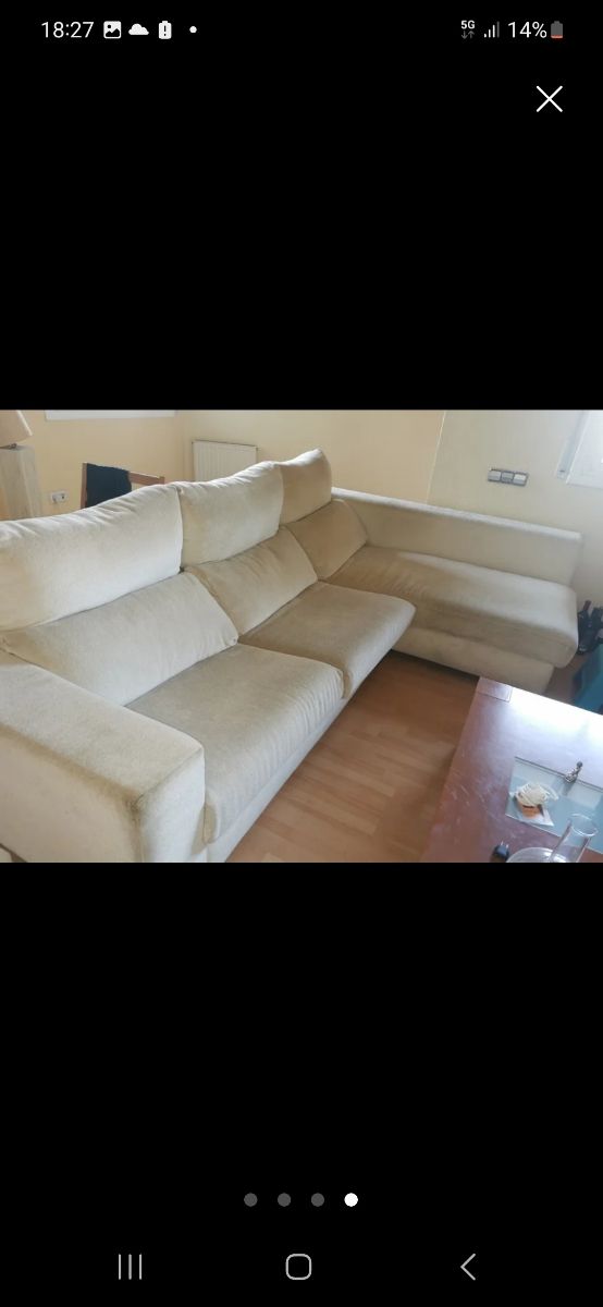 Sofá Chaise Longue blanco