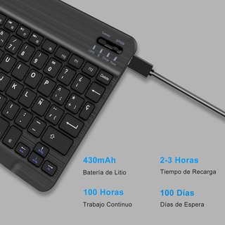 SENGBIRCH Teclado Bluetooth Español iPad Tablet..