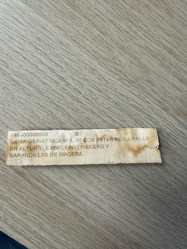 Cama geriatrica