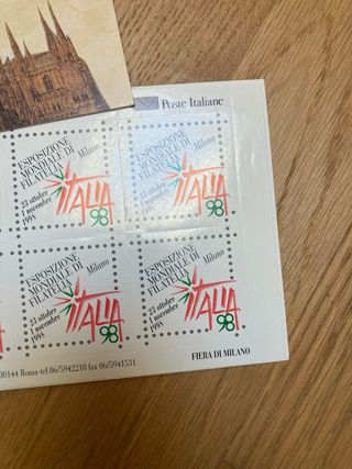 Chiudilettera Expo mondiale Filatelia 1998