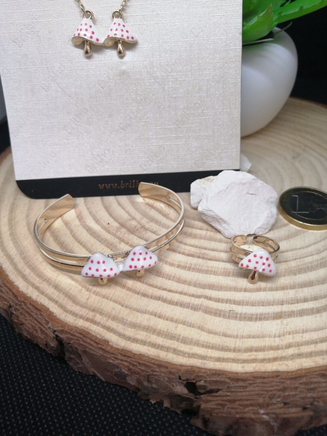 NUEVO, Juego para niñas enchapado en oro