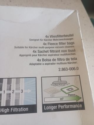Bolsas aspiradora karcher