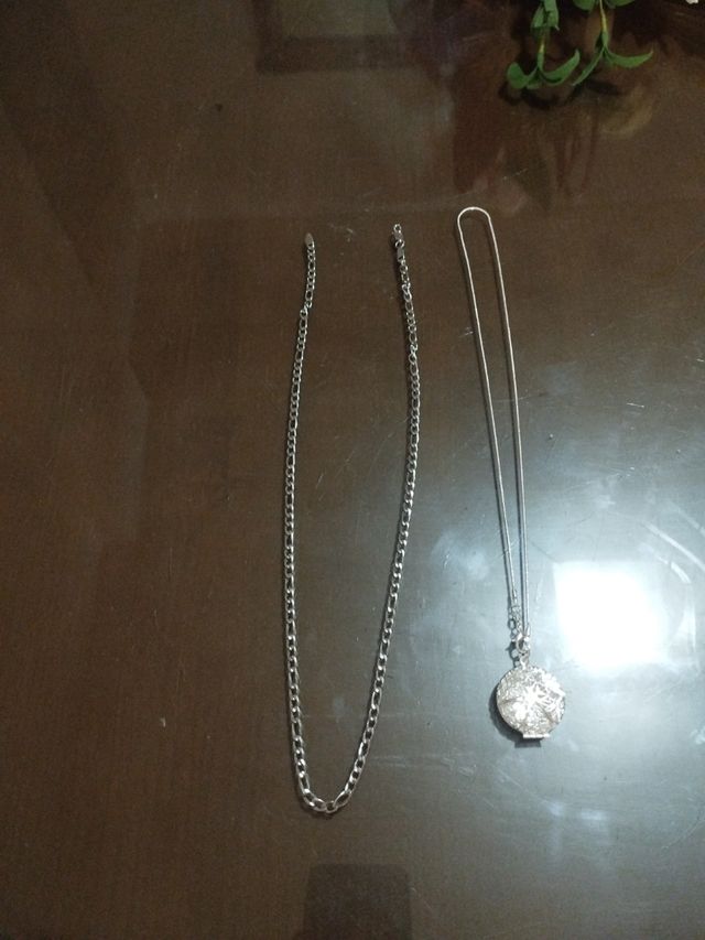 Dos collares plata de ley 925