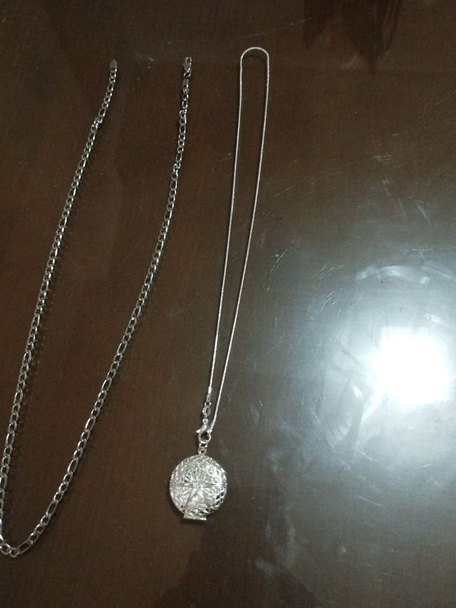 Dos collares plata de ley 925