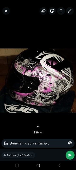 Casco moto mujer 