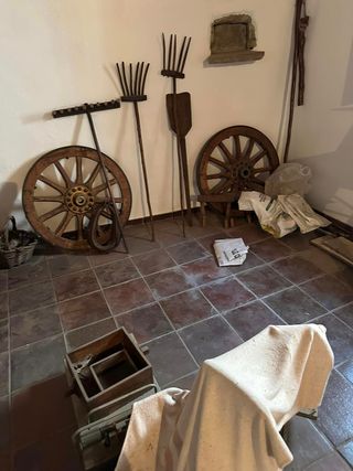 Várias antiguidades e velharias rurais