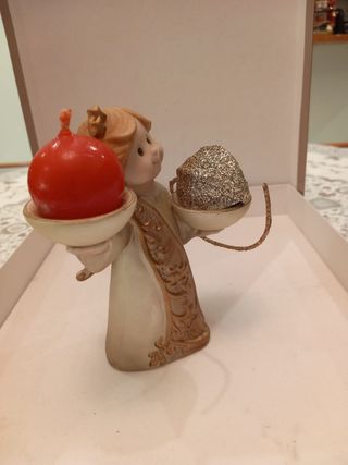 Porta candele angioletto di natale 