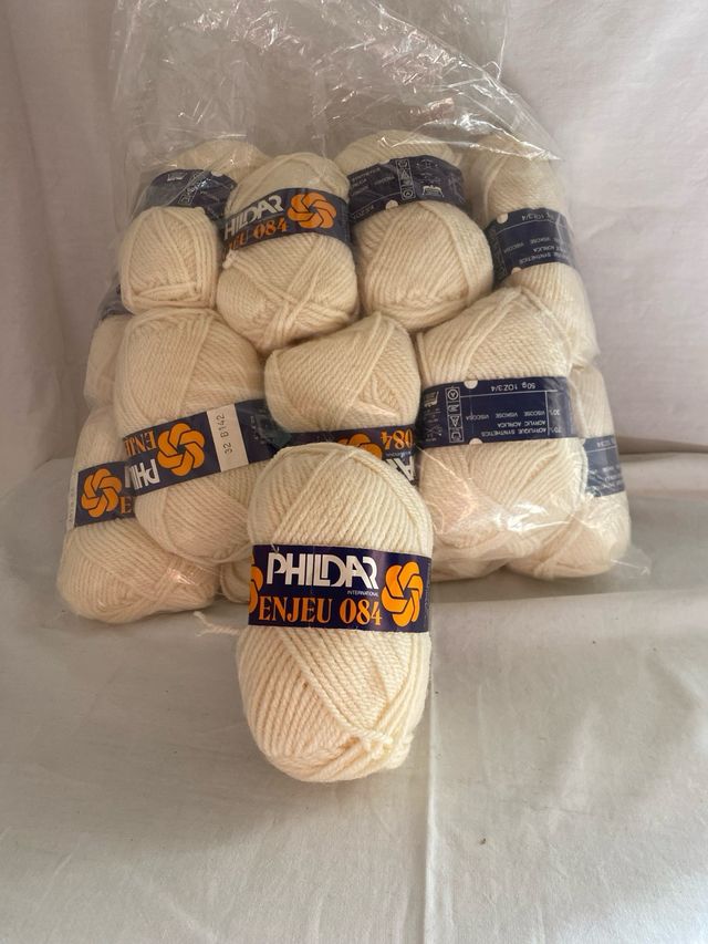 Ovillos lana Phildar Enjeu 084 crudo (16)