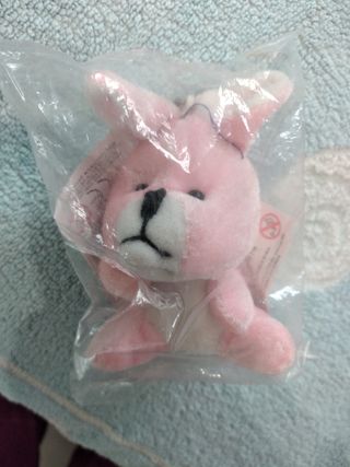 Portachiavi peluche coniglio rosa