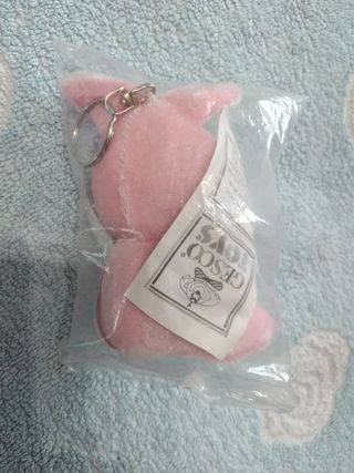 Portachiavi peluche coniglio rosa