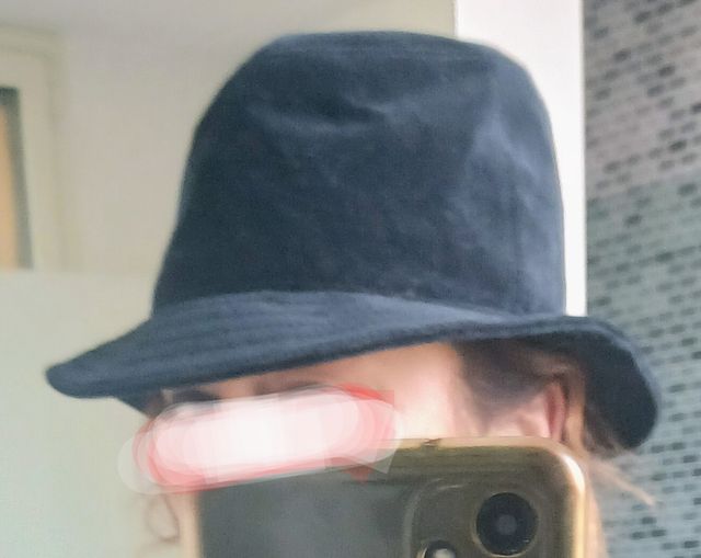 Cappello velluto nero