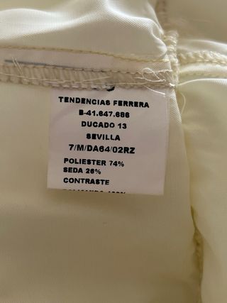 CONJUNTO TOP Y FALDA TALLA 50