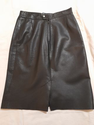 Falda de piel natural