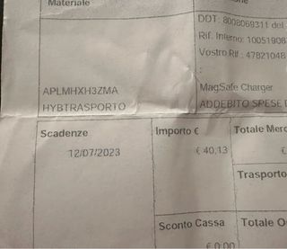 Magsafe caricabatterie Apple iphone nuovissimo