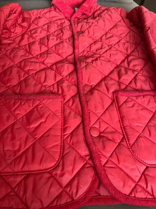 Abrigo Benetton talla 9 rojo chaqueta