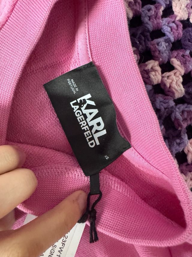 Sudadera rosa karl lagerfeld