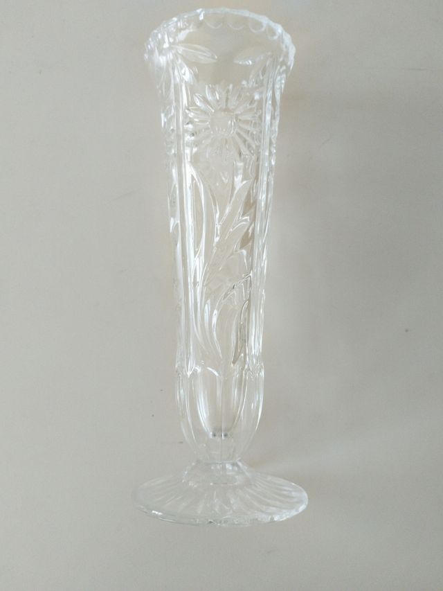 Jarrón cristal tallado