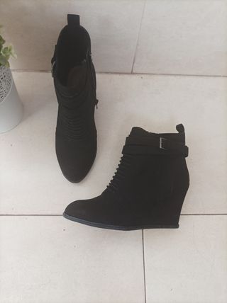 Botines cuña pull&bear