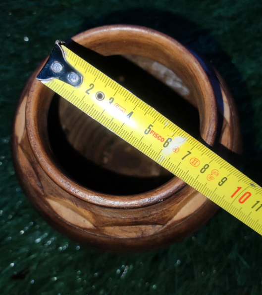 Vaso ceramica marrone fiori