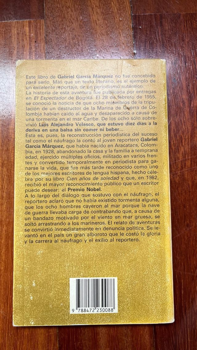 Relato de un náufrago