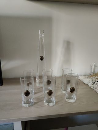 Set Bicchieri, bottiglia liquore 